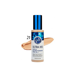 Тональная основа Enough Ultra X10 Cover Up Collagen Foundation SPF50+ PA+++ т.21 100 г