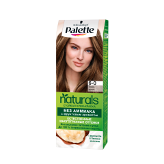 Стойкая краска для волос Палетт Naturals т.6-0 Темно-русый 110 мл