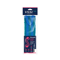 Мочалка для тела VIVAL Массажная Длинная с Вертикальной Полосой П117 1 шт