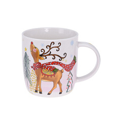 Кружка Koopman International Red New Year Красный Новый год 370 мл 1 шт