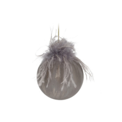 Ёлочное украшение Home Collection Снежная зима Шар d=8см 1 шт