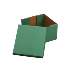 Складная коробка Дарите Счастье Оливковая 22х22х15 см 9285444 1 шт