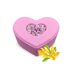 Гейзер для ванны с солью сердце Bada Boom Love Bomb Pink 230 г