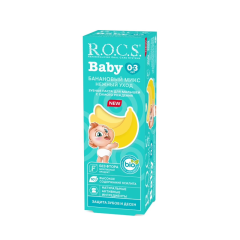 Зубная паста для детей R.O.C.S. Нежный Уход Банановый Микс 0-3 Лет 45 г
