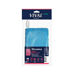 Мочалка для тела VIVAL Массажный Брикет 1 шт