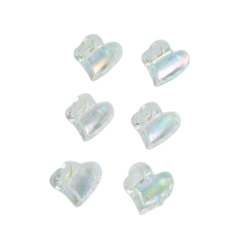 Краб для волос Выбражулька Аванти Сердце 2 см Прозрачный 10526803 6 шт