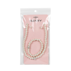 Набор: ожерелье, браслет, серьги  Shineberry PLM31076 4 пр.