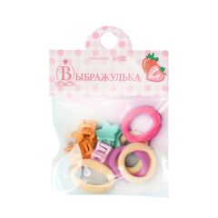 Набор для волос: 5 резинок + 4 краба Выбражулька Полинка Звёзды 9499277 9 пр.