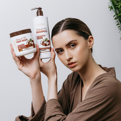 Маска для волос питательная с экстрактом кокоса Sadoer Coconut Oil Nourishing Hair Mask 500 г