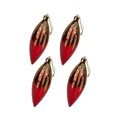 Украшение новогоднее Home Collection Сосульки Большие CH31222-76 12 см 4 шт