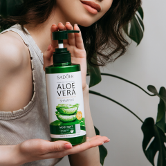Шампунь для волос восстанавливающий с экстрактом алоэ вера Sadoer Aloe Vera Anti Dandruff Repair Shampoo 500 мл
