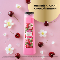 Гель для душа Camay Botanicals Вишня и Миндальное Молочко 400 мл