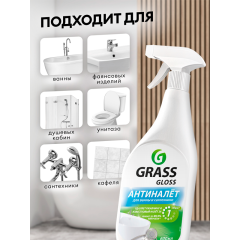 Чистящее средство для ванной комнаты Grass Gloss Анти-Налет 600 мл