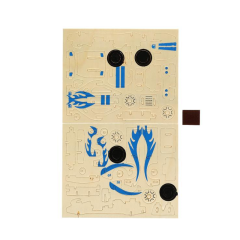 Конструктор деревянный Город мастеров Спорткар 42 детали 1 шт