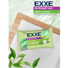 Туалетное крем+мыло Exxe 1+1 Зеленый Чай 90 г