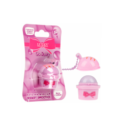 Бальзам для губ с блёстками сиреневый с цепочкой Lukky Dessert Smoothie 8 г