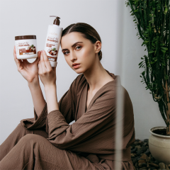 Маска для волос питательная с экстрактом кокоса Sadoer Coconut Oil Nourishing Hair Mask 500 г