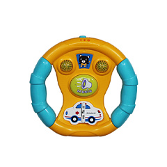 Руль со световыми и звуковыми эффектами на батарейках. HUGE UNION Steering Wheel 1 шт