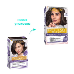 Стойкая крем-краска для волос L'Oreal Paris Excellence Cool Creme т.5/11 Светлый каштан 192 мл