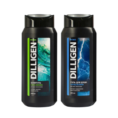 Подарочный набор (Шампунь для волос+Гель для душа) Dilligen Ocean Power 250 мл+250 мл