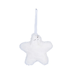 Подвесная декорация Koopman International Pink New Year Розовый Новый Год Звезда 1 шт