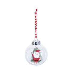 Ёлочное украшение Koopman International Red New Year Красный Новый Год Шар с Фигуркой 1 шт