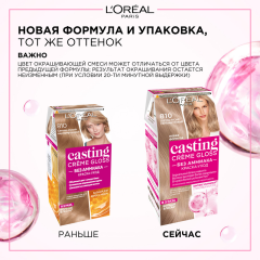 Стойкая краска-уход для волос L'Oreal Paris Casting Creme Gloss т.810 Перламутровый русый 180 мл