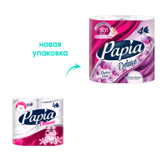 Туалетная бумага Papia Deluxe Dolce Vita 4 шт