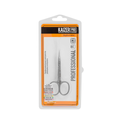 Ножницы маникюрные Kaizer Pro Для Кутикулы 10 см Полотно 2 см Сатин Хром C-08 1 шт