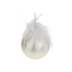 Ёлочное украшение Home Collection Снежная зима Шар d=8см 1 шт