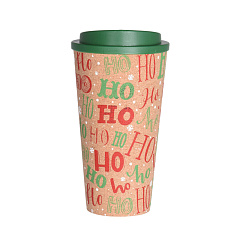 Стакан с крышкой Koopman International Red New Year Красный Новый Год 500 мл 1 шт