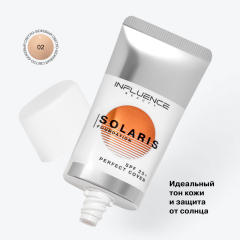 Тональная основа Influence Beauty Solaris Foundation SPF 25+ т.02 Light 25 мл