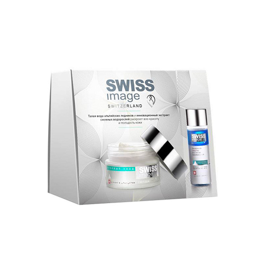 Подарочный набор SWISS Image Абсолютное увлажнение Крем дневной+Средство для снятия макияжа 50 мл+150 мл