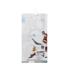 Полотенце рогожка Nata M Снежные Звери 45*60 см 1 шт