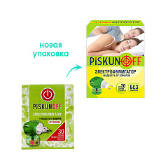 Набор фумигатор и жидкость Piskunoff Фумигатор+жидкость от комаров 1 шт+1 шт