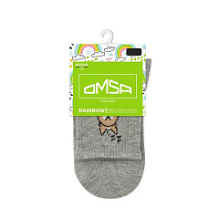 Носки с рисунком на резинке Omsa Kids Calzino 21P73 (Корги) Grigio Melange р.27-30 1 пара