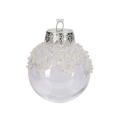 Ёлочное украшение Home Collection Снежная зима Шар d=6см 1 шт