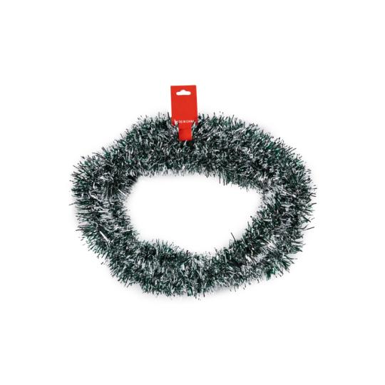 Мишура новогодняя Home Collection Зелёный/Иней LH31221-86silver 6 см*2 м 1 шт