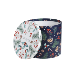 Круглая подарочная коробка Дарите Счастье Волшебства 19,5×22 см 4371621 1 шт