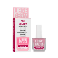Лак для ногтей 3в1 Librederm Ультра-стволовые Клетки 10 мл