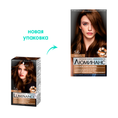 Стойкая краска для волос Schwarzkopf Люминанс т.5.6 Бархатный каштановый 150 мл