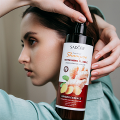 Шампунь для волос с экстрактом имбиря Sadoer Ginger Essence Refreshing Pliable Shampoo 500 мл