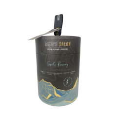 Набор мужской: Гель для бритья + Средство для умывания + Крем для бритья + Ножницы + Расческа Men's Salon Black Pepper&Ginseng 5 пр.