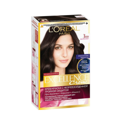 Крем-краска для волос L'Oreal Paris Excellence т.300 Темно-каштановый 192 мл