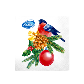 Снегирь 2 слоя 33х33 см 20 шт