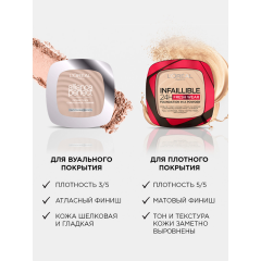 Пудра для лица L'Oreal Paris Infaillible 24H Fresh Wear т.180 9 г