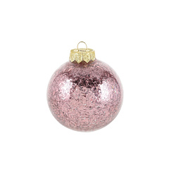 Ёлочное украшение Koopman International Pink New Year Розовый Новый Год Шар 1 шт