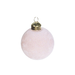 Ёлочное украшение Koopman International Pink New Year Розовый Новый Год Шар 1 шт