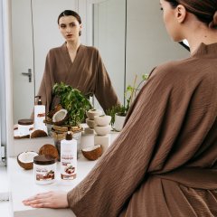 Маска для волос питательная с экстрактом кокоса Sadoer Coconut Oil Nourishing Hair Mask 500 г