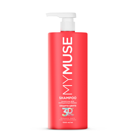Шампунь для окрашенных волос MY MUSE Защита Цвета Цвет и Увлажнение 1 000 мл
